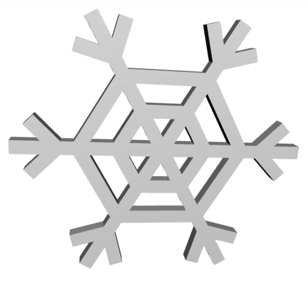 A dowel-y snowflake.