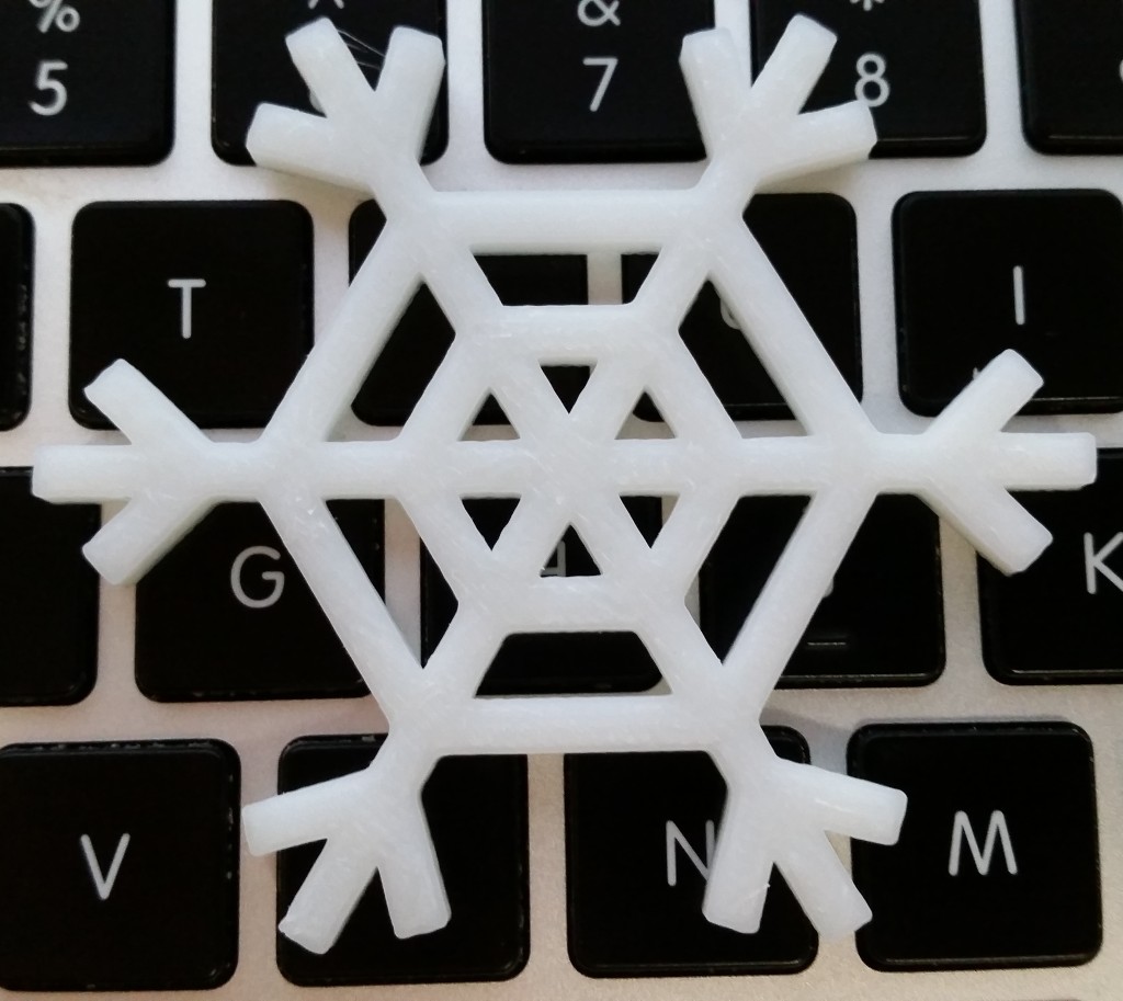 Two snowflakes may be alike when 3D printed.